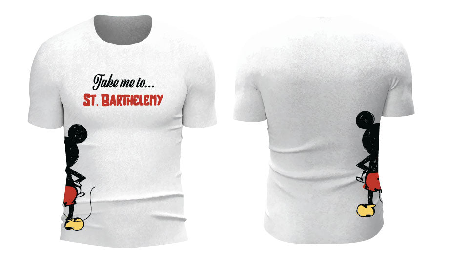 T-shirt “Take me to St. Barth” × Mickey Mouse – édition limitée