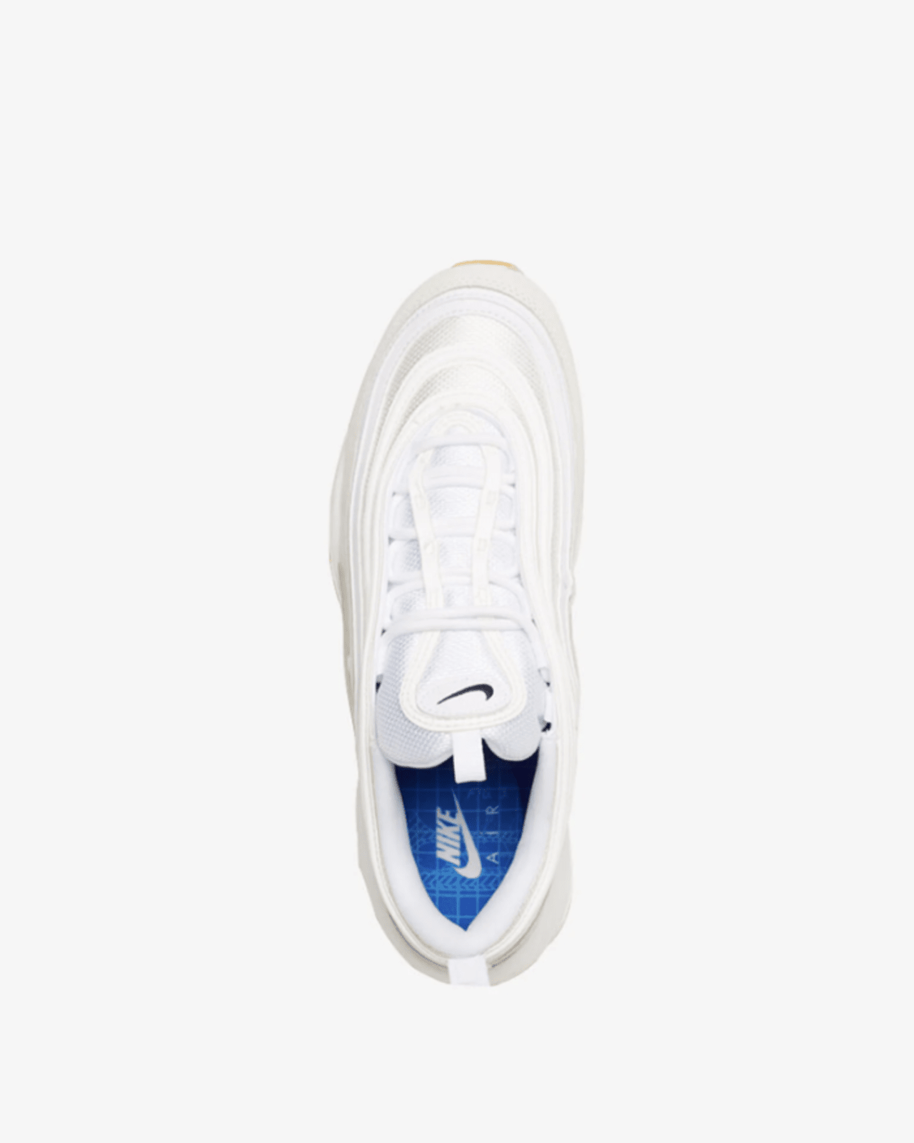 sneakers blanches au design ondulé et semelle Air intégrale.