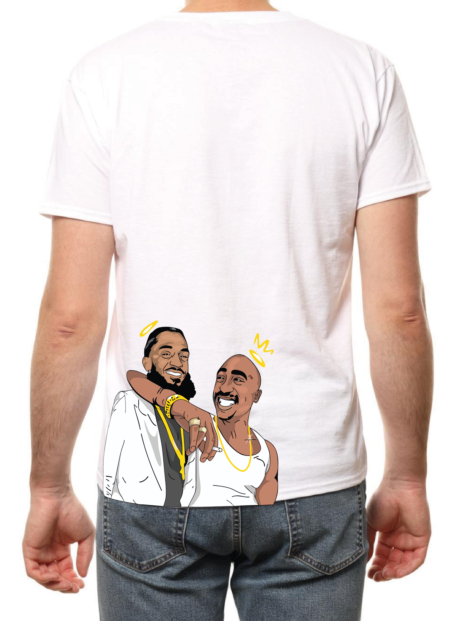 T-shirt Tupac & Nipsey – Les Rois du Hip-Hop