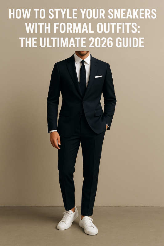 Redefine elegance. Where classic tailoring meets the effortless confidence of modern sneakers. Discover how to master the look in our 2026 style guide