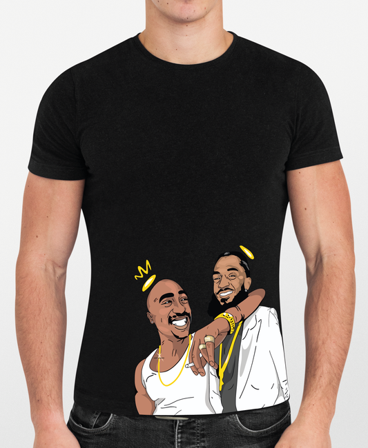T-shirt Tupac & Nipsey – Les Rois du Hip-Hop
