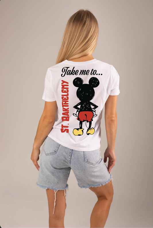 T-shirt “Take me to St. Barth” × Mickey Mouse – édition limitée