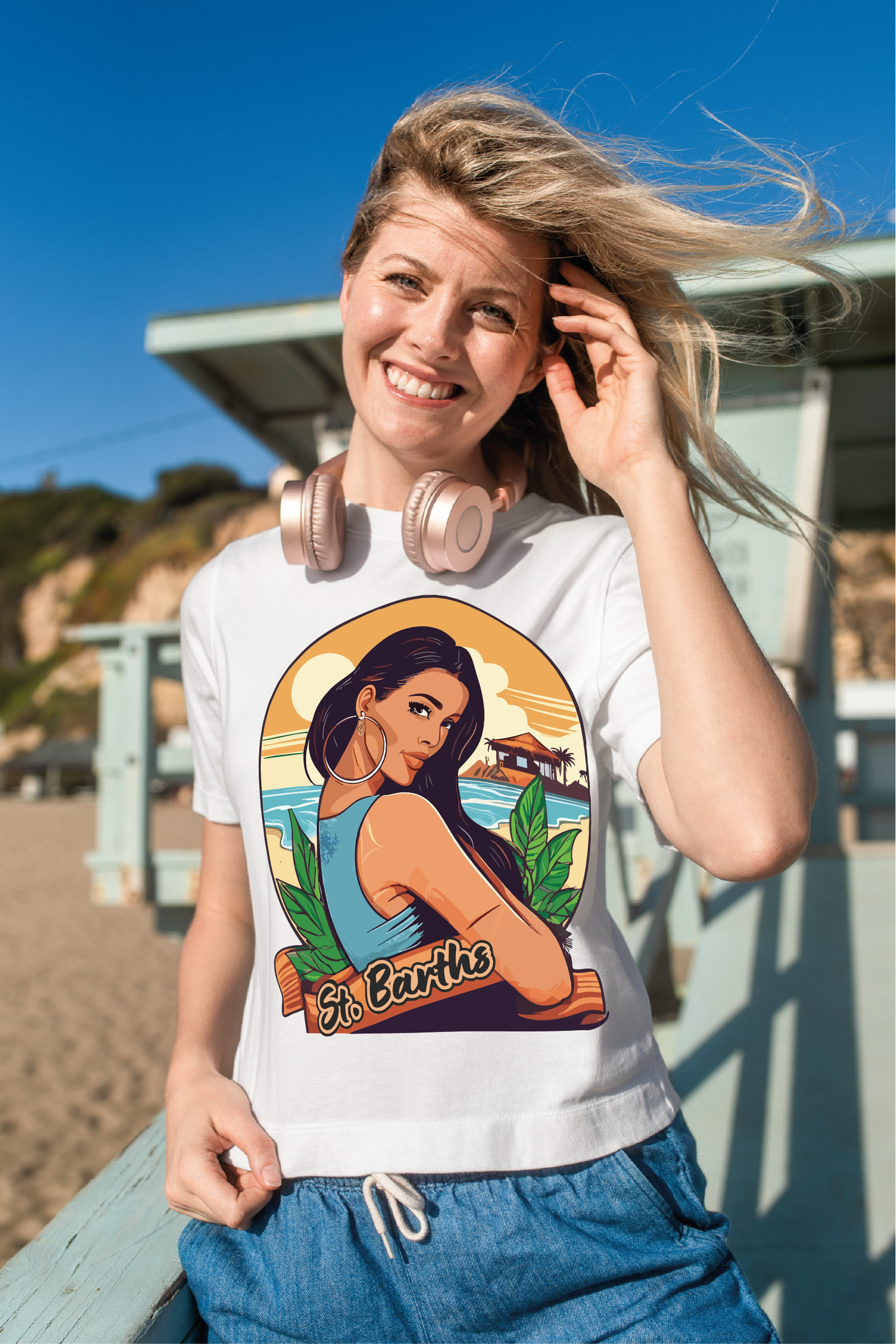T-shirt Femme ST. Barth – Style tropical & attitude urbaine