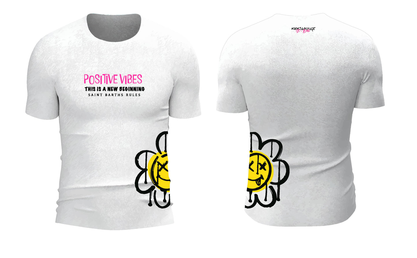 T-shirts personnalisés : Positive Vibes 🌼